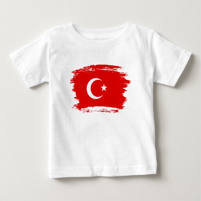 Turkish flag baby T-Shirt (Front)