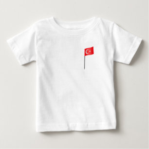 Turkish flag  baby T-Shirt