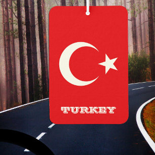 Turkish Flag Car Air Freshener, Turkey Car Air Freshener