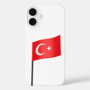 Turkish flag iPhone 16 case