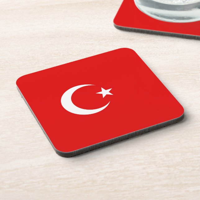 Turkish flag coaster (Left Side)