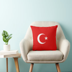 Turkish flag cushion