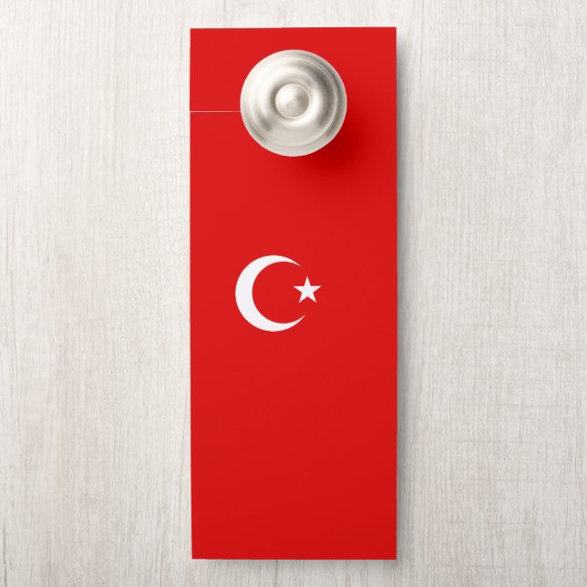Turkish flag door hanger (On Knob)