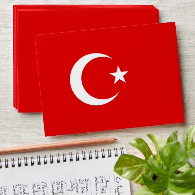 Turkish flag envelope (Stacked)
