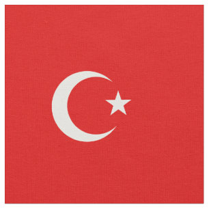 Turkish flag fabric