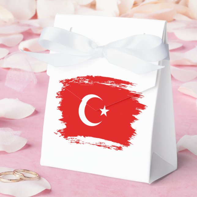 Turkish flag favour box (Wedding)