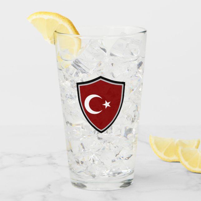 Turkish flag glass (Front Ice)