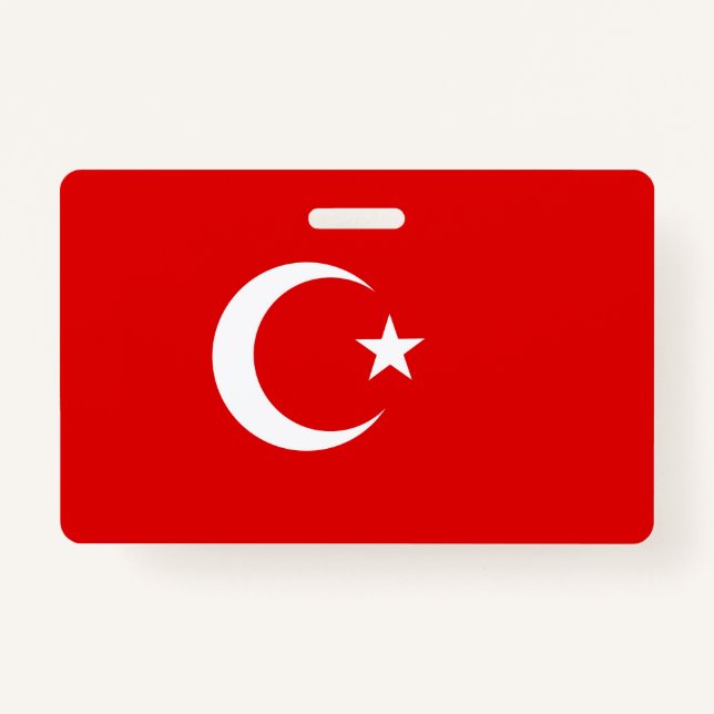 Turkish flag ID badge (Front)
