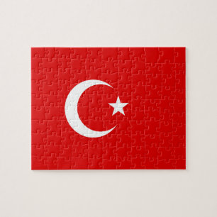Turkish flag jigsaw puzzle