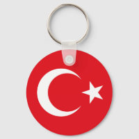 Turkish flag key ring