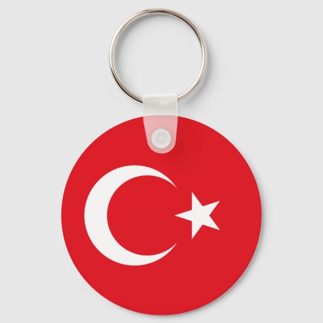 Turkish flag key ring (Front)