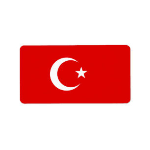 Turkish flag label