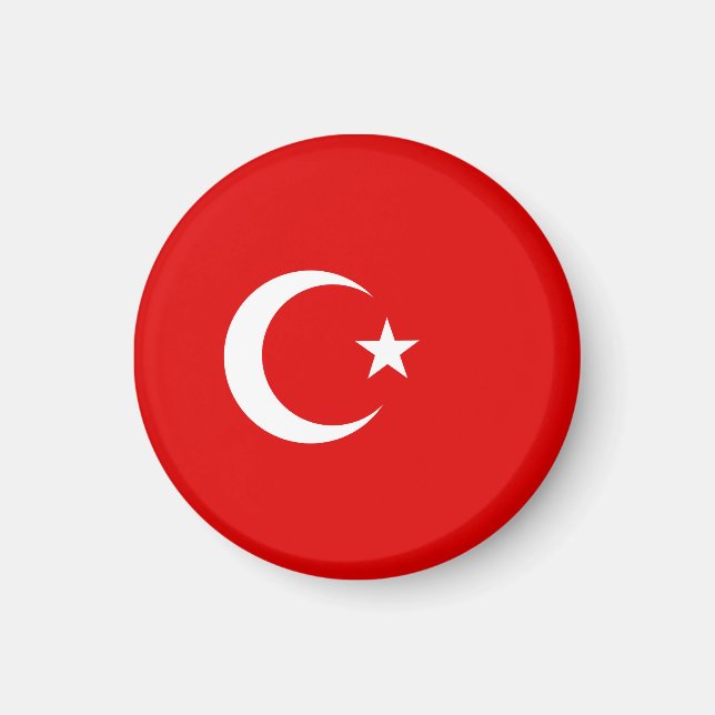 Turkish flag magnet (Front)