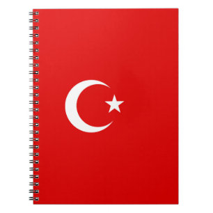Turkish flag notebook