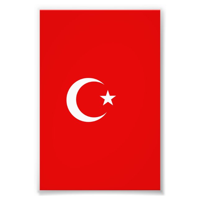 Turkish flag photo print (Front)
