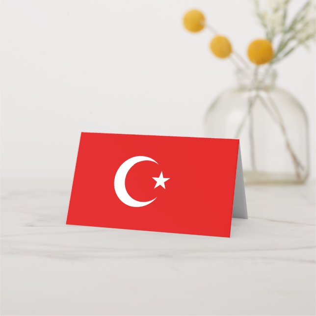 Turkish flag place card (Front)