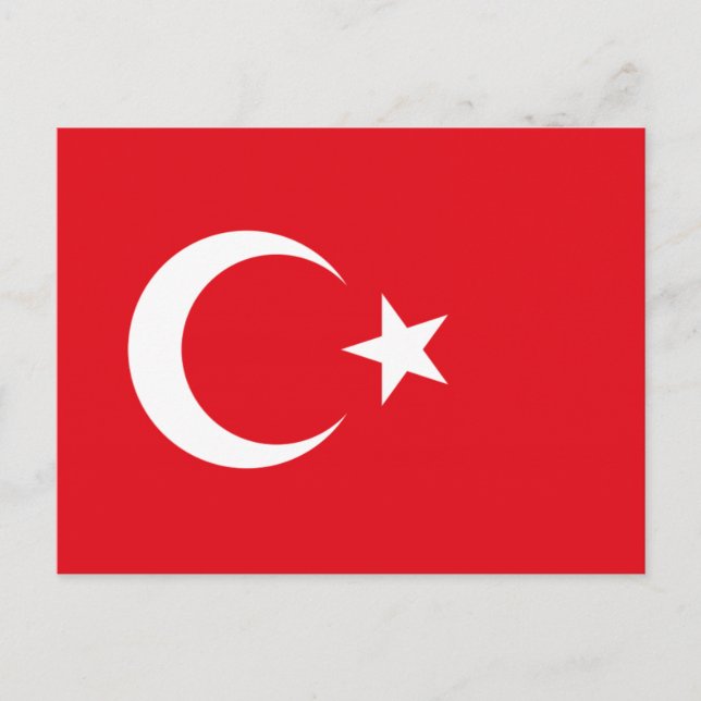 Turkish Flag Postcard (Front)