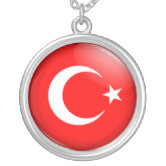 Turkish on sale flag necklace