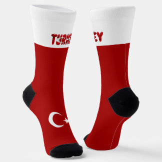 Turkish flag socks