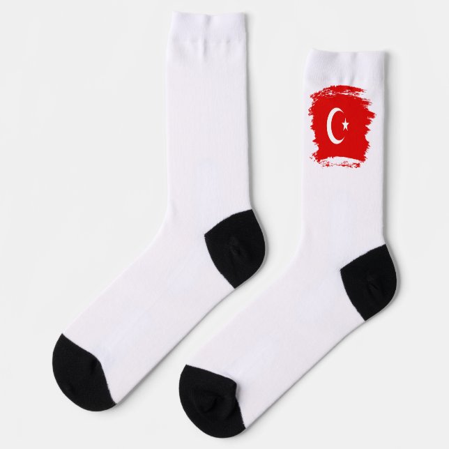 Turkish flag socks (Left)