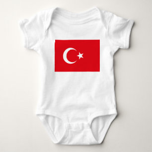 Turkish Flag (Turkey) Baby Bodysuit