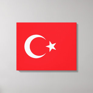 Turkish Flag (Turkey) Canvas Print