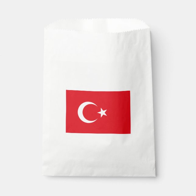 Turkish Flag (Turkey) Favour Bags (Front)