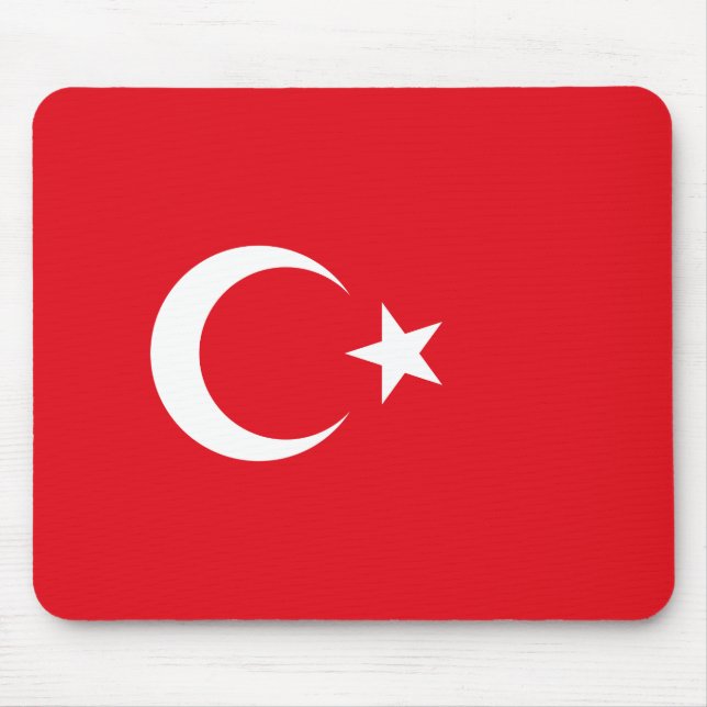Turkish Flag (Turkey) Mouse Mat (Front)
