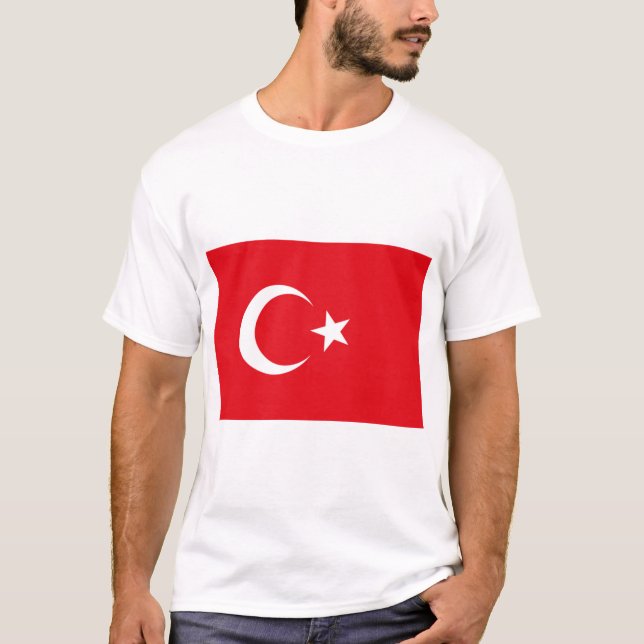 Turkish Flag (Turkey) T-Shirt (Front)