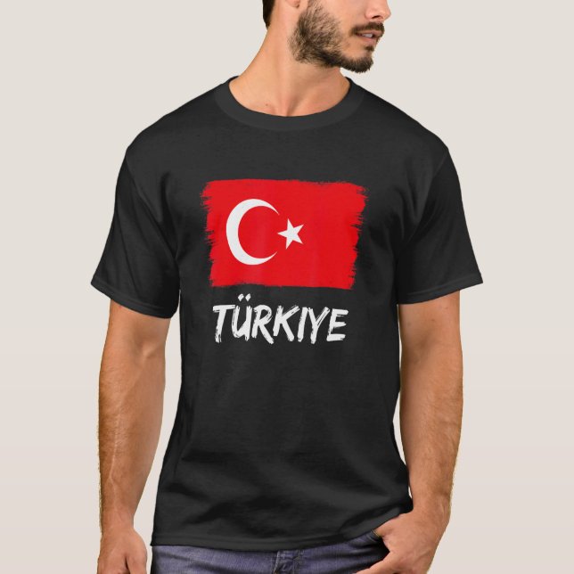 Turkish Flag Turkey T-Shirt (Front)
