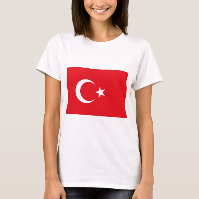 Turkish Flag (Turkey) T-Shirt (Front)