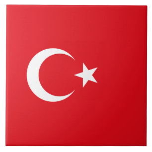 Turkish Flag (Turkey) Tile