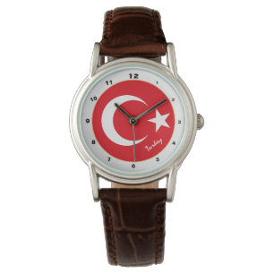 Turkish Flag & Turkey trendy fashion /design watch