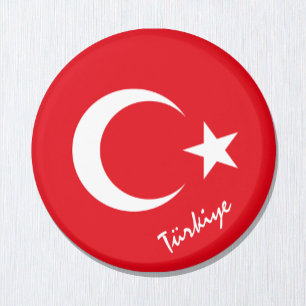Turkish flag & Türkiye holiday / sports fans Magne Magnet