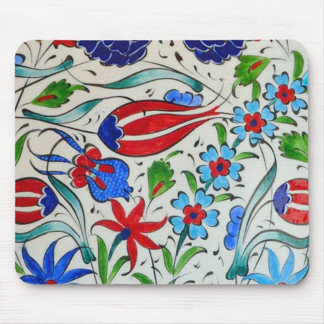 Turkish floral design mouse mat (Front)