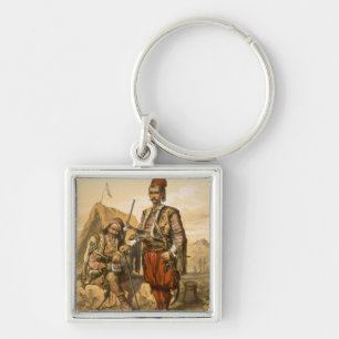 Turkish foot soldiers in the Ottoman army, pub. by Key Ring
