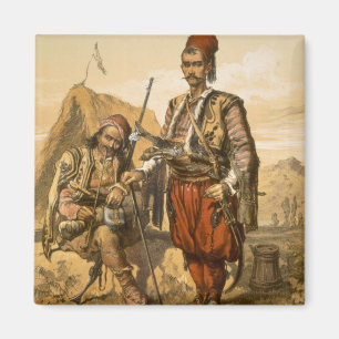 Turkish foot soldiers in the Ottoman army, pub. by Magnet