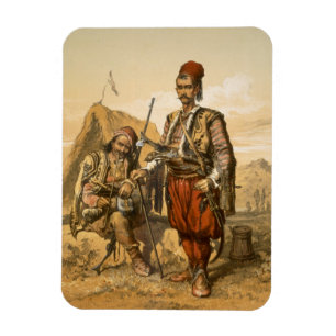 Turkish foot soldiers in the Ottoman army, pub. by Magnet