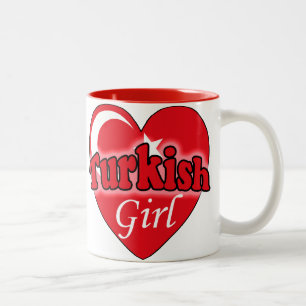 Turkish Girl Two-Tone Coffee Mug