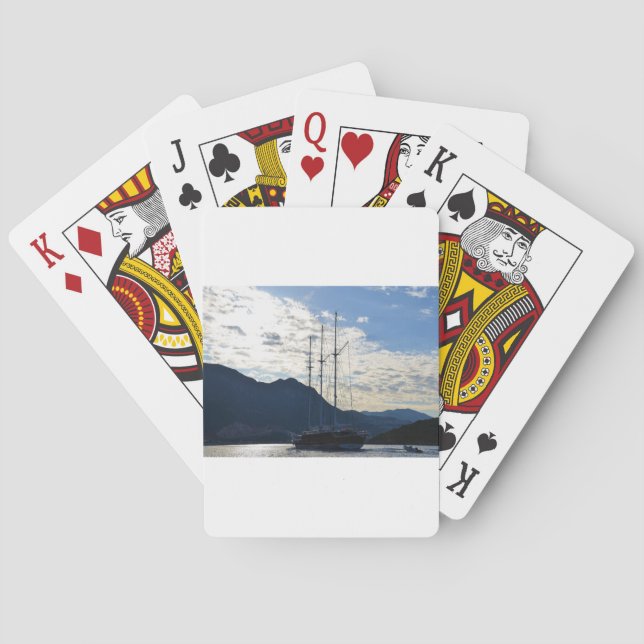 Turkish Gulet In Kas Playing Cards (Back)