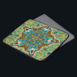 Turkish Inspired Elegant Vintage Colourful Lace Laptop Sleeve<br><div class="desc">Turkish inspired colourful elegant ornate vintage floral lace circle closeup.</div>