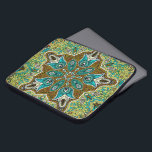 Turkish Inspired Elegant Vintage Colourful Lace Laptop Sleeve<br><div class="desc">Turkish inspired colourful elegant ornate vintage floral lace circle closeup.</div>