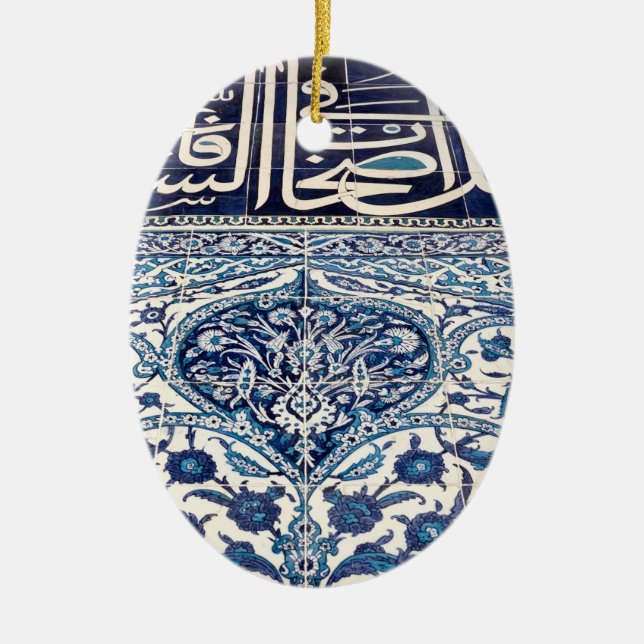 Turkish iznik tiles ceramic tree decoration (Front)