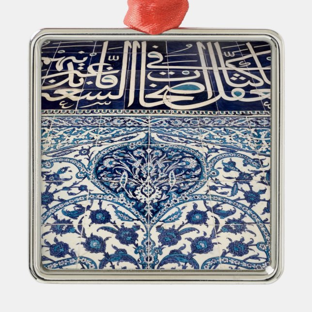 Turkish iznik tiles metal tree decoration (Front)