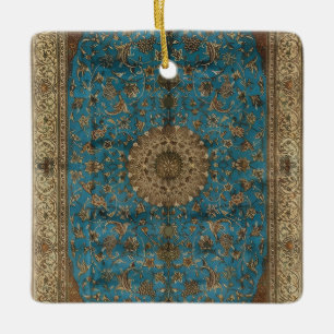 Turkish Kilim Antique Ceramic Ornament