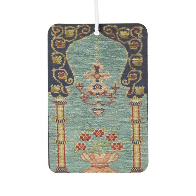 Turkish Kilim Carpet Rug Antique Car Air Freshener (Front)