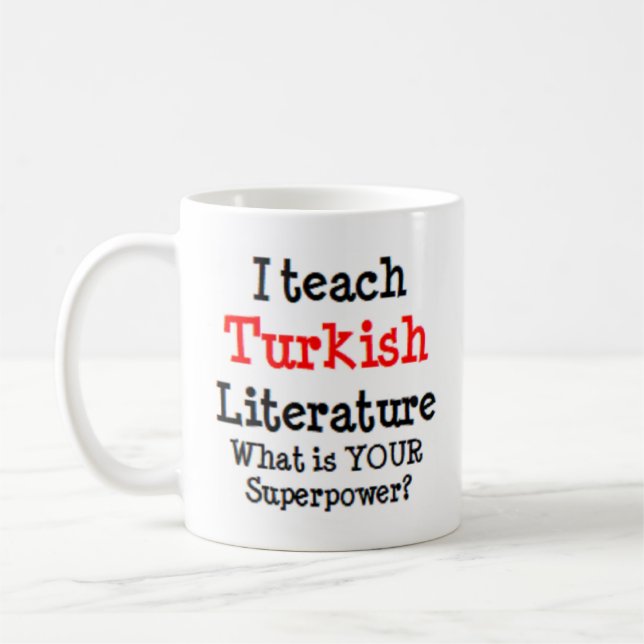 turkish literature teach coffee mug (Left)
