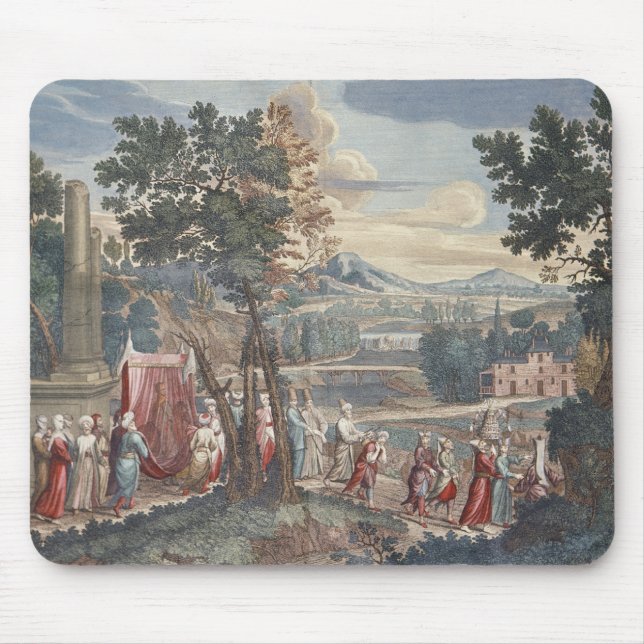 Turkish marriage procession, 1712-13 mouse mat (Front)