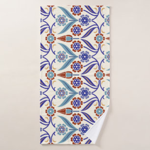 Turkish Mosaic: Colourful Seamless Pattern Bath Towel