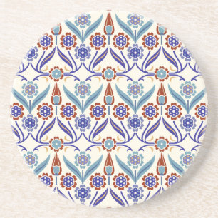 Turkish Mosaic: Colourful Seamless Pattern Coaster